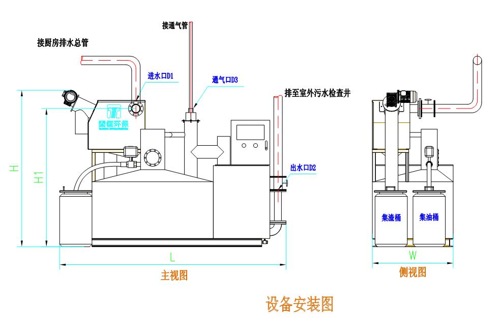 智能隔油提升設備安裝說明